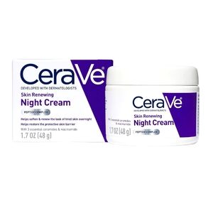 CeraVe Skin Renewing Night Cream | Niacinamide, Peptide Complex, and Hyaluronic